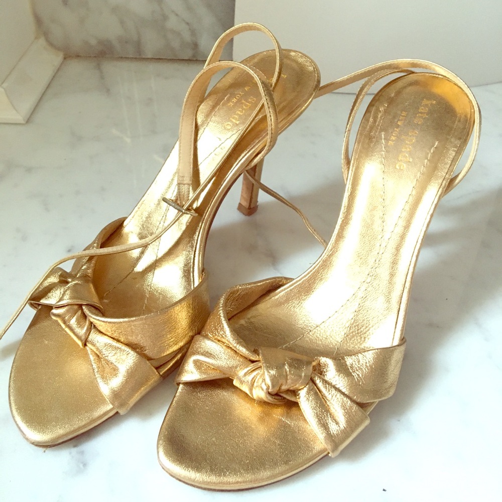 Kate Spade Gold Heels